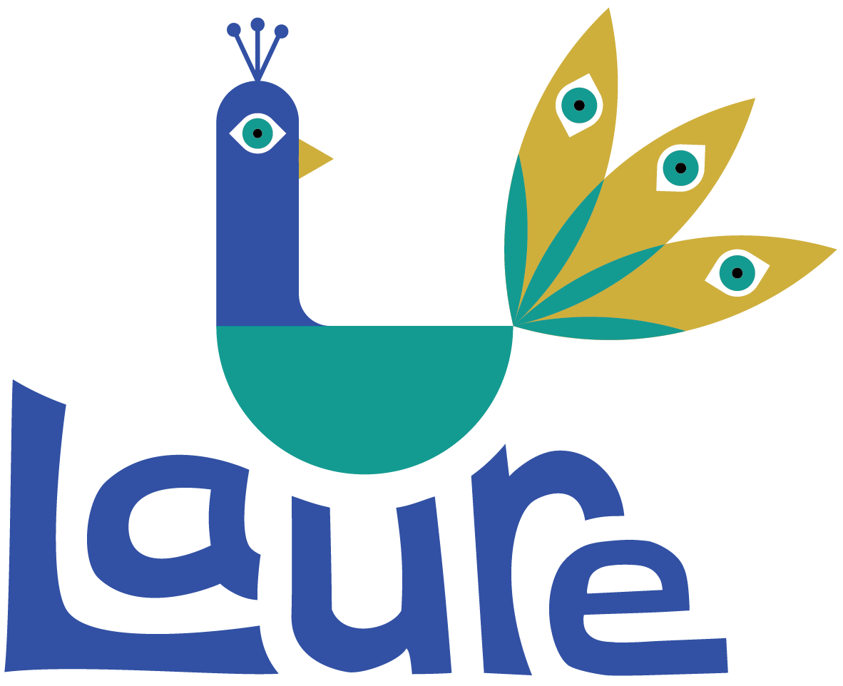 Logo is a peacock showing his beauty to the world<br />
Design with Laure