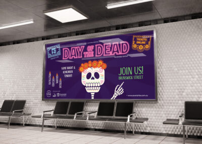 Day of the Dead Festival - Subway Mockup